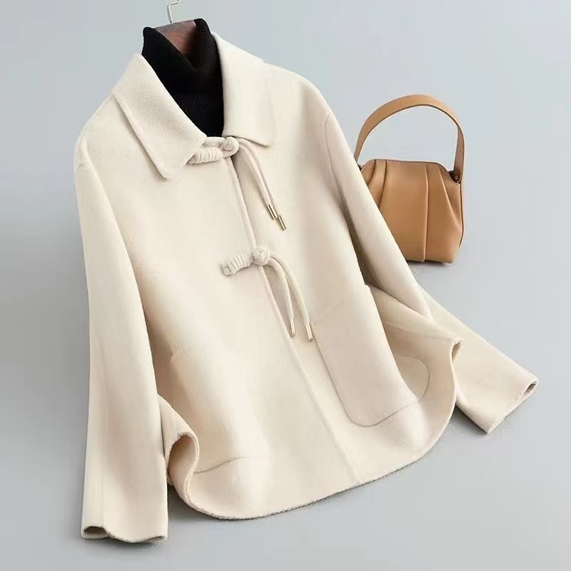 Chiara Loose Fit Coat | Collared Toggle Closure Coat