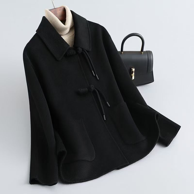 Chiara Loose Fit Coat | Collared Toggle Closure Coat